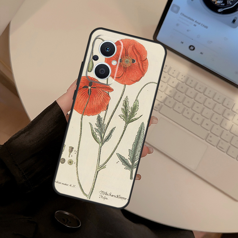 Funda con diseño de flores y m - Oppo Reno 12 reseña y precio