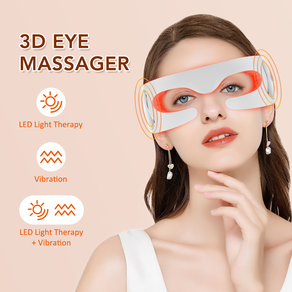 Masajeador de ojos eléctrico,  - Light Therapy Glasses reseña y precio
